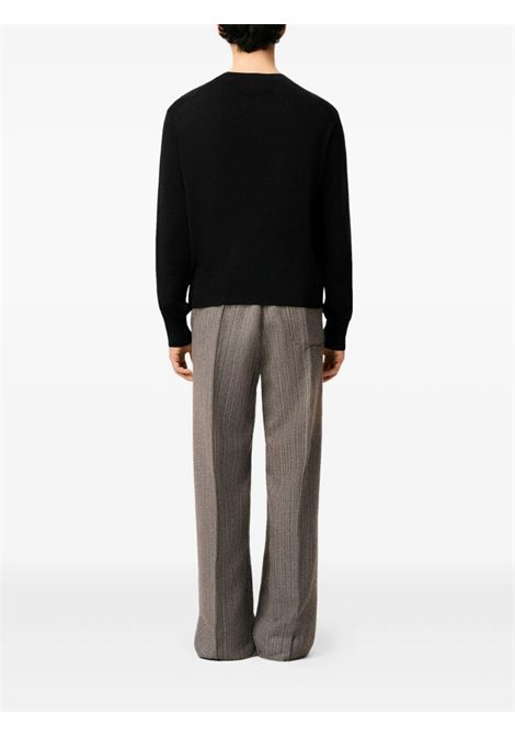 adc sweater man black AMI PARIS | HKS826.0010180